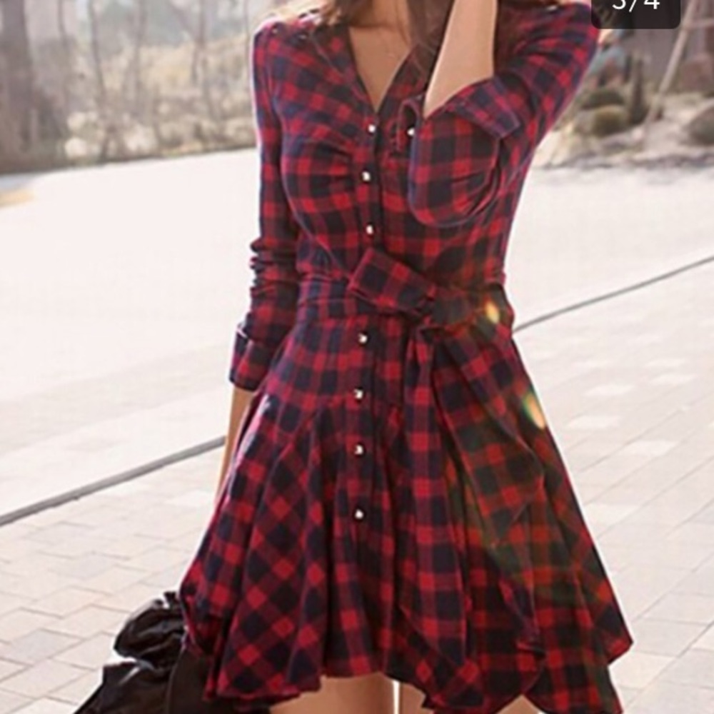 Plaid dress